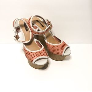 Forever 21 Perforated Wedges Sz 8